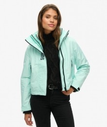 SDWindbreakerjasmetCapuchonenBorduurselBlauwGrootte34