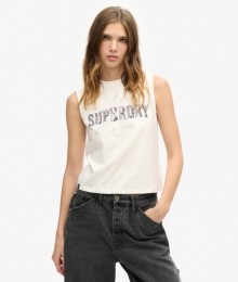 ArchiveAansluitendeTanktopmetVersieringenCrmeGrootte42