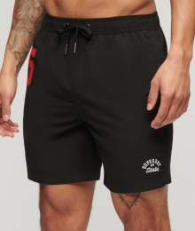 GerecycledePoloZwemshort-43cmZwartGrootteL