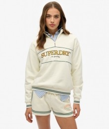CountryClubSweatshirtmetHalveRitsenLossePasvormWitGrootte38