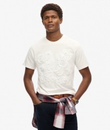 ArchiveT-shirtmetPrintenRelifopdrukWitGrootteM