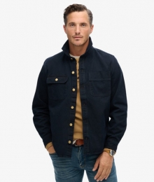 SurplusOvershirtvanCanvasBlauwGrootteL