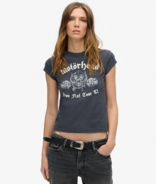 MotrheadxSuperdryT-shirtmetKapmouwenZwartGrootte40