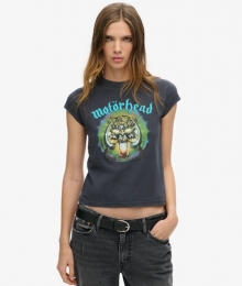 MotrheadxSuperdryT-shirtmetKapmouwenZwartGrootte42