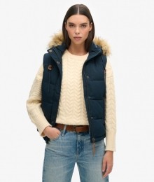 EverestBodywarmervanImitatiebontBlauwGrootte38