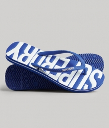 VintageTeenslippersBlauwGrootteM