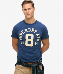 VintageAthleticShortSleeveT-shirtBlauwGrootteL