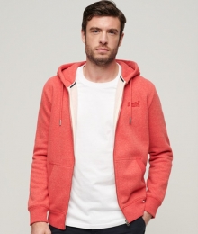 EssentialLogoHoodiemetRitsRoodGrootteL