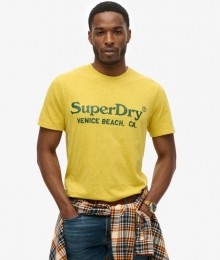 KlassiekVenueT-shirtmetLogoGeelGrootteXL