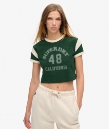 AthleticEssentialsRingerT-shirtmetGrafischePrintGroenGrootte44