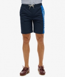 GerecycledeSportswearBoardshortmetLogo-48cmBlauwGrootteL