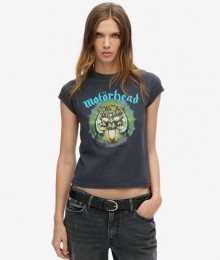 MotrheadxSuperdryT-shirtmetKapmouwenZwartGrootte44