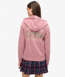 ArchiveHoodiemetRitsenVersieringenPaarsGrootte42