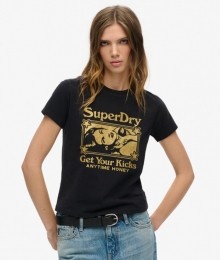 PopArchiveSuperT-shirtmetAansluitendePasvormZwartGrootte40