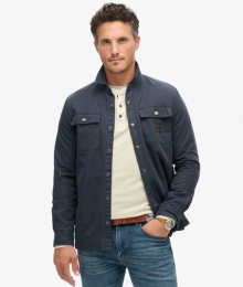 CanvasWorkwearOvershirtvanBiologischKatoenBlauwGrootteS
