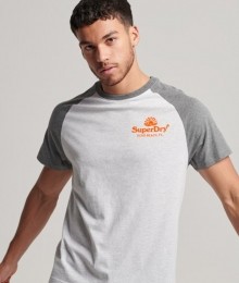 VintageVenueNeonT-shirtmetRaglanmouwenGrijsGrootteM