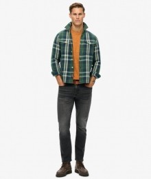 VintageSlimfitJeansvanBiologischKatoenmetRechtePijpenDonkergrijsGrootte3634