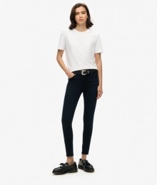 VintageSkinnyJeansvanBiologischKatoenmetMiddelhogeTailleZwartGrootte3230