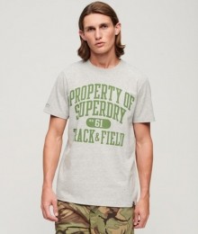 AthleticCollegeT-shirtmetGrafischePrintDonkergrijsGrootteM