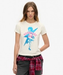PopArchiveSuperT-shirtmetAansluitendePasvormWitGrootte40