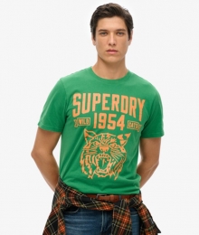 TrackampFieldAthleticT-shirtmetPrintGroenGrootteXL