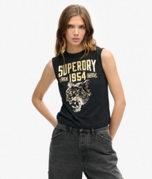 ArchiveAansluitendeTanktopmetVersieringenZwartGrootte34