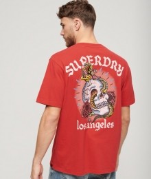 TattooT-shirtmetLossePasvormenGrafischePrintRoodGrootteL