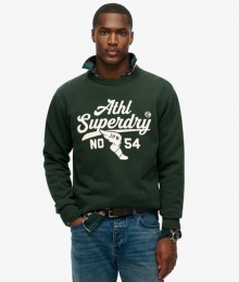 AthleticSweatshirtmetRelaxtePasvormGroenGrootteXL