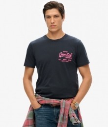NeonVintageLogoT-shirtBlauwGrootteM