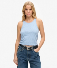 TanktopmetRuchesBlauwGrootte42