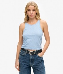TanktopmetRuchesBlauwGrootte38