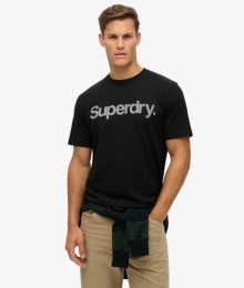 CoreLogoCityT-shirtmetLossePasvormZwartGrootteXxl