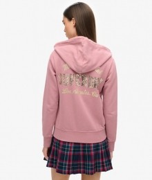 ArchiveHoodiemetRitsenVersieringenPaarsGrootte40