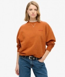EssentialOverdyedSweatshirtmetLogoOranjeGrootte44