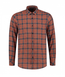 DstrezzedOverhemdHerringboneCheckOranje2XL