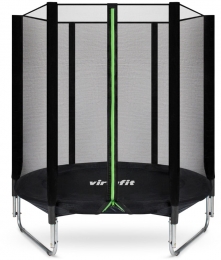 VirtuFitTrampolinemetVeiligheidsnet-Zwart-183cm