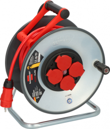 BrennenstuhlProfessionalSC3210SteelCoreKabelhaspelH07BQ-F3G25-IP44-33m-Rood