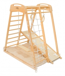 LunaToysHouten4-in-1KlimtoestelinclSpeelmatras