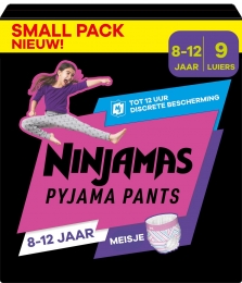 PampersNinjamas-PyjamaPantsNacht-Meisje-812jaar-SmallPack-9luierbroekjes
