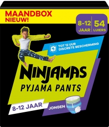PampersNinjamas-PyjamaPantsNacht-Jongen-812jaar-Maandbox-54luierbroekjes