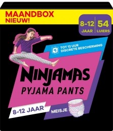 PampersNinjamas-PyjamaPantsNacht-Meisje-812jaar-Maandbox-54luierbroekjes