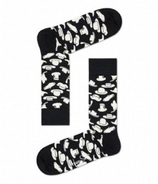 HappySocksHatsSokkenZwartWit