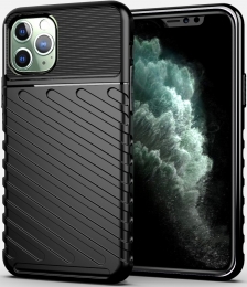 Case2go-HoesjegeschiktvooriPhone11Pro-SchokbestendigeTPUBackCover-Zwart