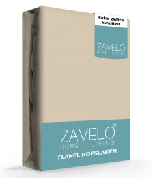 ZaveloHoeslakenFlanelZand-2-persoons140x200cm