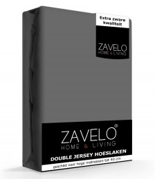 ZaveloDoubleJerseyHoeslakenAntraciet-2-persoons140x200cm