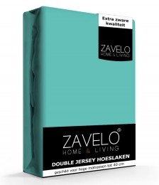 ZaveloDoubleJerseyHoeslakenTurquoise-Lits-jumeaux200x220cm
