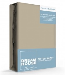 DreamhouseHoeslakenFlanelTaupe-90x200210cm