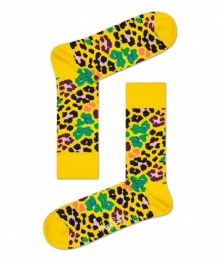 HappySocksMultiLeopardSokkenGeelMaat36-40