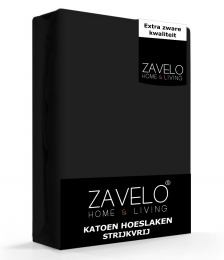 ZaveloHoeslakenKatoenStrijkvrijZwart-Lits-jumeaux180x200cm