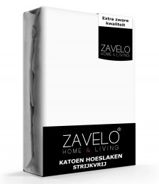 ZaveloHoeslakenKatoenStrijkvrijWit-1-persoons80x200cm